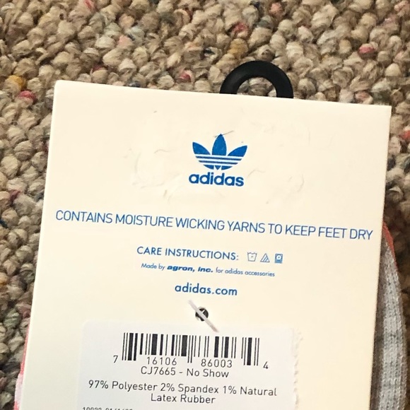 🆕 adidas no show trefoil socks 6 pack - Picture 14 of 14